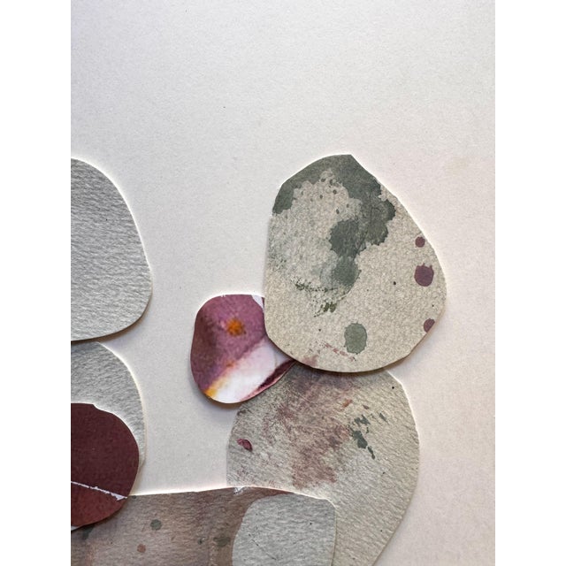 "Love Without Words 6" Original Mixed-Media Collage on Paper by Zac Woodiel For Sale In Little Rock - Image 6 of 9