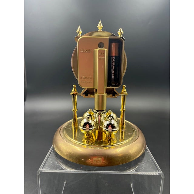 Late 20th Century Late 20th Century German Anniversary - Style Small Mantle Clock For Sale - Image 5 of 12