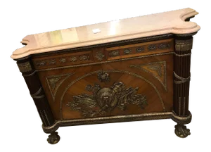 1930s Wood and Bronze Credenza