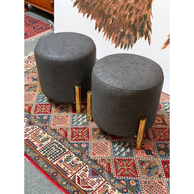 Contemporary Coco Republic Oscar Stools, Pair For Sale - Image 3 of 12