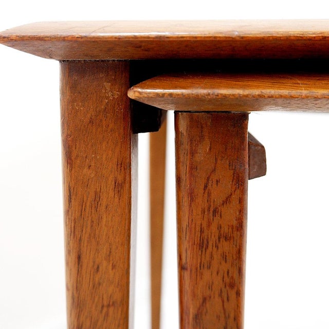 Mid-Century Modern Teak Nesting Tables, 1960s, Set of 3 For Sale - Image 10 of 16