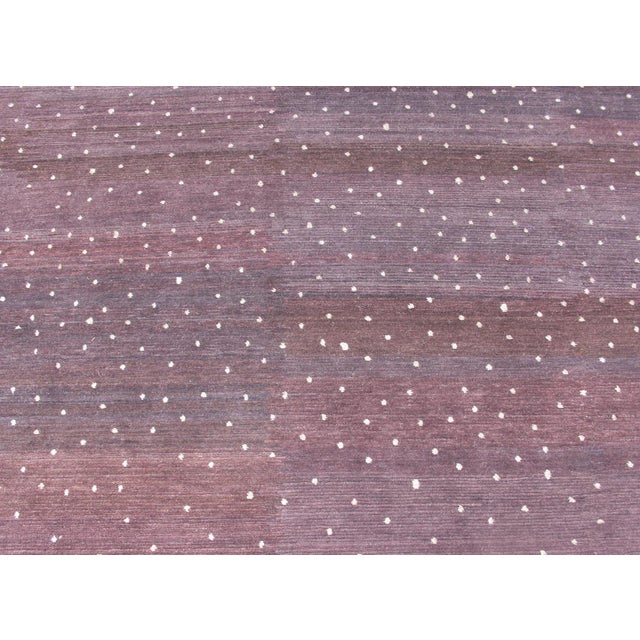Tibetan Silk and Wool Modern Rug by Keivan Woven Arts, 8'10" X 12'1" For Sale - Image 9 of 13