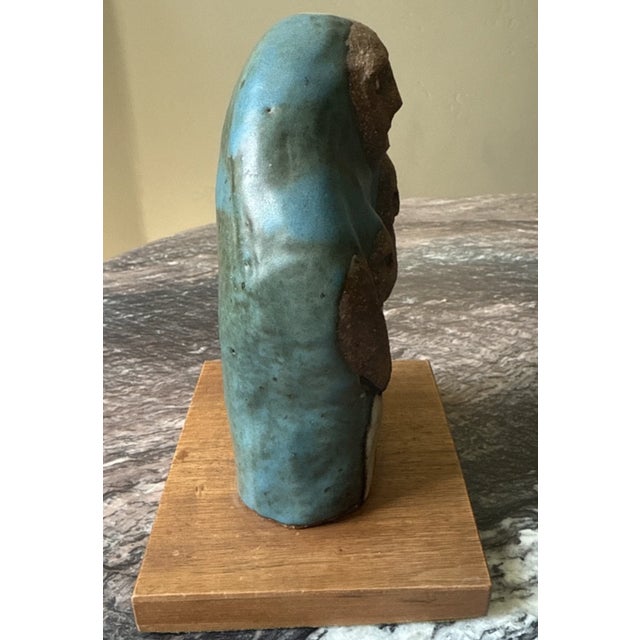 Rare Frank Matranga Ceramic Figure of a Mother and Children 7" Tall For Sale - Image 4 of 11