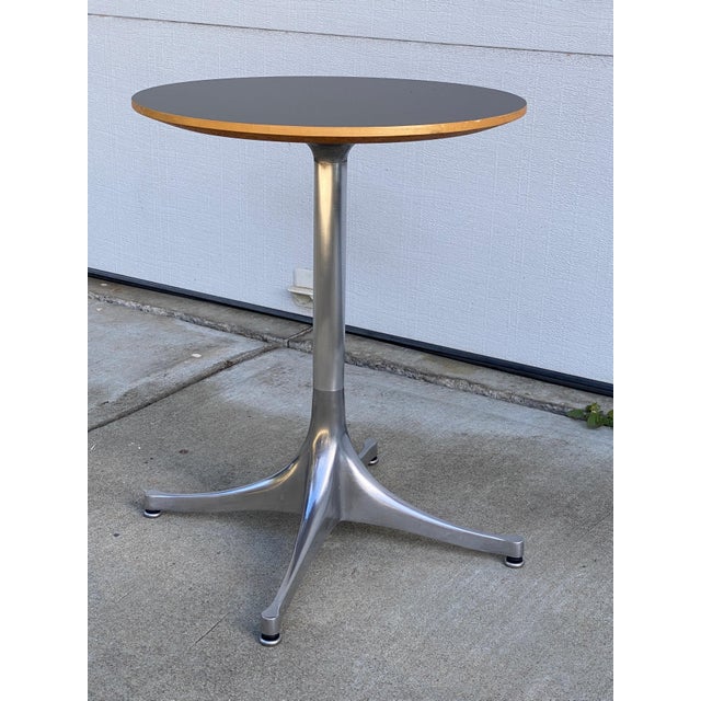 Wood George Nelson Swag Leg Pedestal Table for Herman Miller For Sale - Image 7 of 8