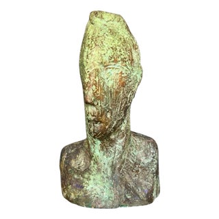Bronze Faun Head Bust Sculpture by Pablo Alonso Herraiz, Seville, Malaga, 1994 For Sale