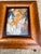 Original 5 x 7 pastel on paper signed bottom right Overall size with new old stock frame is approximately 9.5 x 11.5