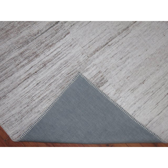 Cotton Kilim Flat-Weave Carpet For Sale - Image 4 of 6