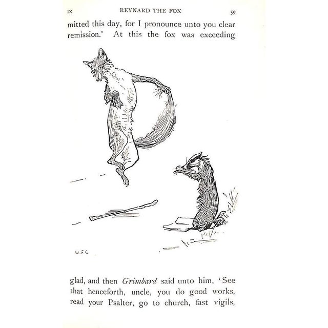 Paper "Reynard the Fox" 1895 Jacobs, Joseph For Sale - Image 7 of 8