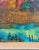 Wood 1961 American Donal Purdy Modernist Composition of a Female Figure in a Vibrant Garden Setting Frame Oil Art on Masonite. For Sale - Image 7 of 10