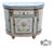 Vintage Venetian Demilune Cabinet Painted Accent Chest Commode For Sale