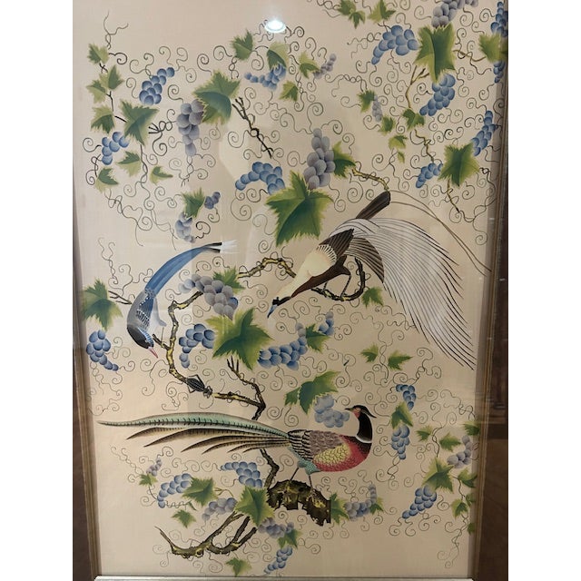 Chelsea House Asian Inspired Large Artwork - Pair For Sale In Greensboro - Image 6 of 9