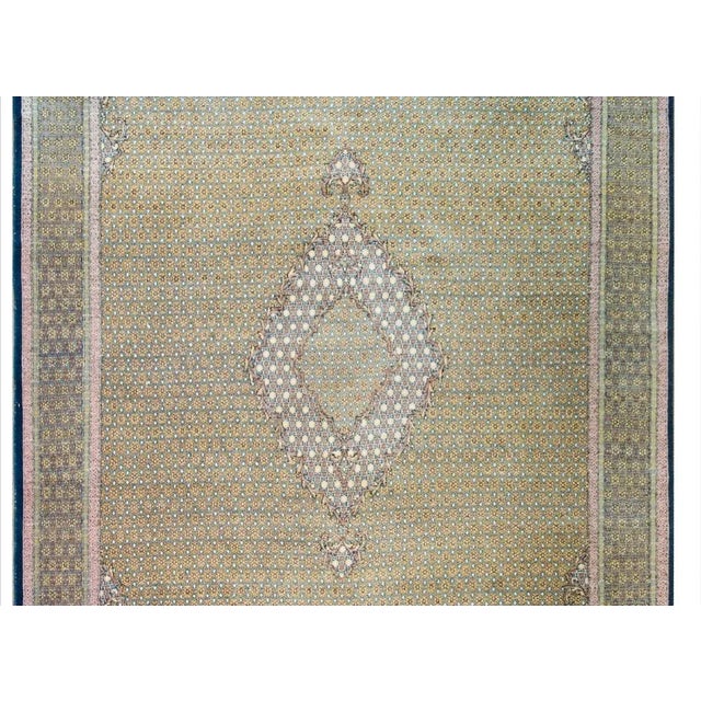 Mid 19th Century Vintage Persian Qum Rug For Sale - Image 5 of 12