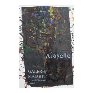 1976 French Riopelle Exhibition Poster, Jean-Paul Riopelle For Sale