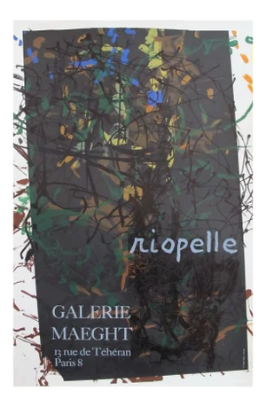 1976 French Riopelle Exhibition Poster, Jean-Paul Riopelle