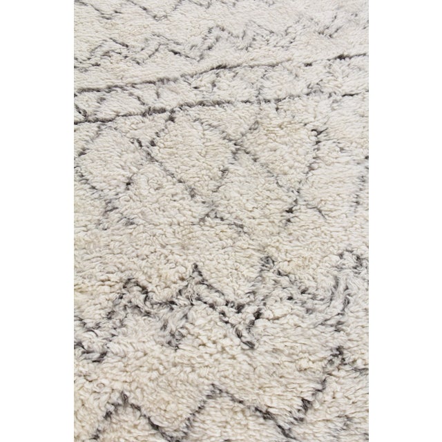 Weighton Ivory/Charcoal Hand knotted Wool Area Rug - 9'x12' For Sale In Los Angeles - Image 6 of 8