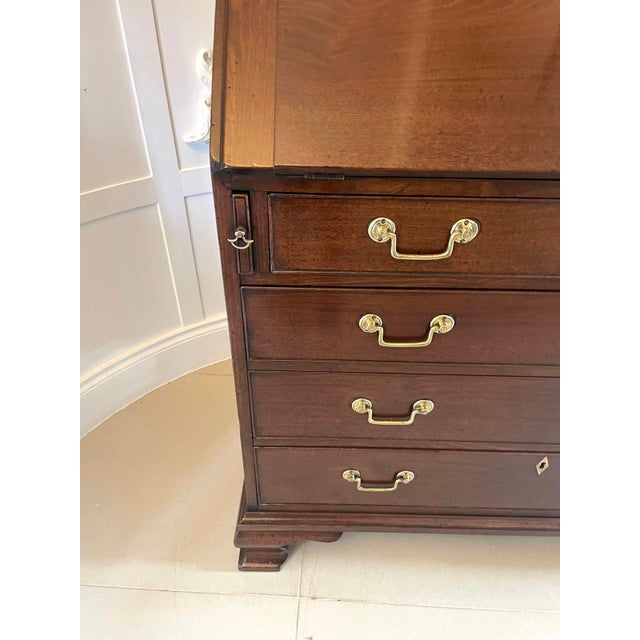 Brown Antique George II Figured Mahogany Bookcase, 1740 For Sale - Image 8 of 18