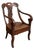 Antique Carved Wooden Dressing Table Chair, 1900s For Sale