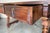 19th Century Solid Oak Baroque Fluted Legs Desk Writing Table or Console For Sale - Image 10 of 18
