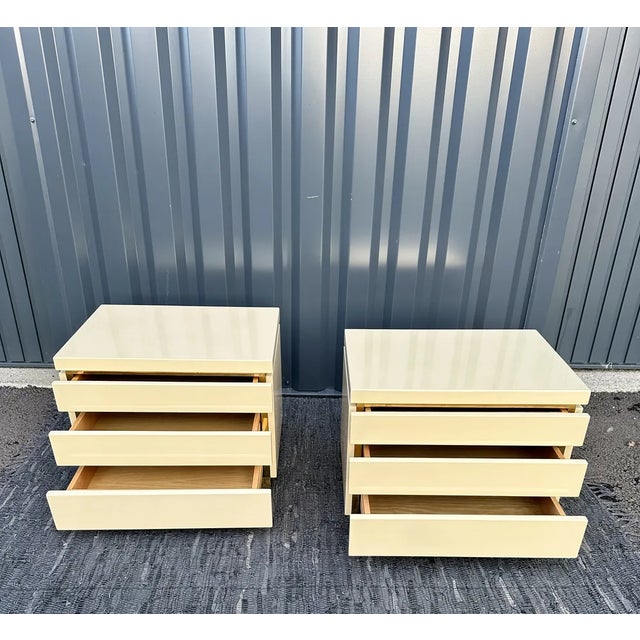 Vintage Bedside Tables by Jean Claude Mahey, 1960s, Set of 2 For Sale - Image 11 of 12