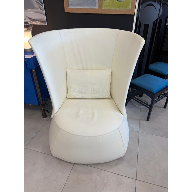 Modern Set of High-Back Chair with Matching Ottoman by Patricia Urquiola for B&B Italia, 2000s For Sale - Image 3 of 18