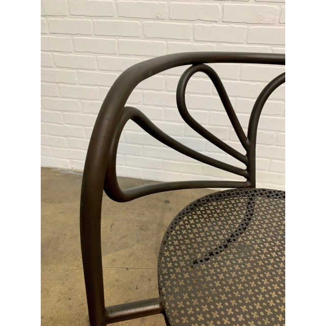 Metal Walter Coons for Clark & Burchfield Armchairs - a Pair For Sale - Image 7 of 12