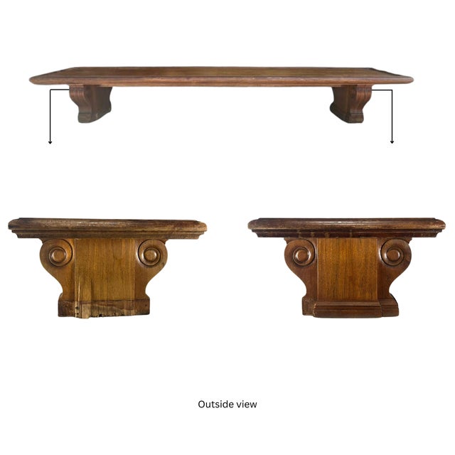 This remarkable vintage 20th Century bench is a testament to enduring quality and timeless design. Crafted from solid wood...