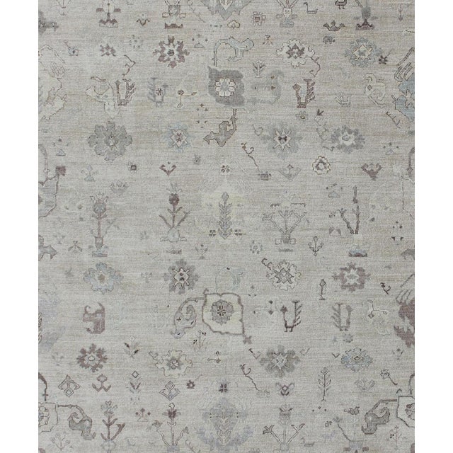 Large Angora Oushak Rug by Keivan Woven Arts by Keivan Woven Arts For Sale - Image 4 of 5