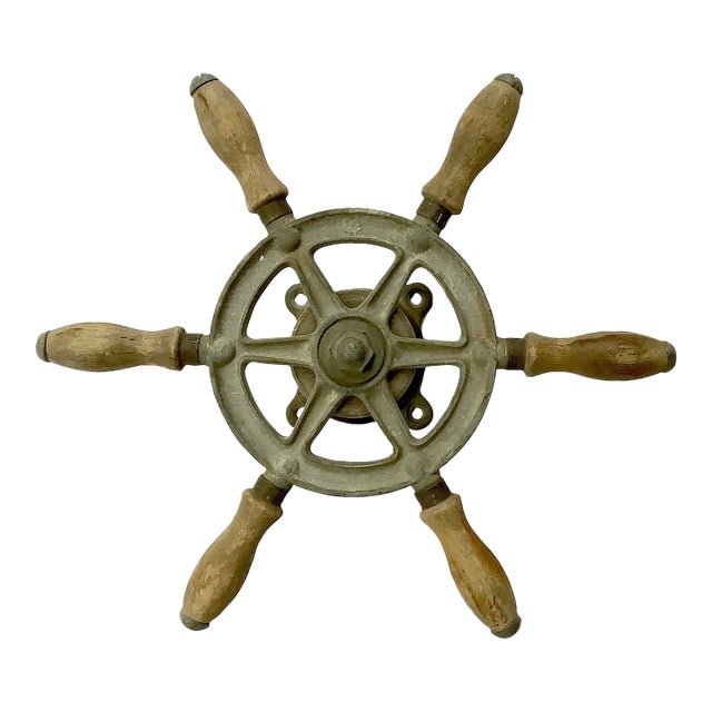 Circa 1940s Wilcox Crittenden Boat Steering Wheel For Sale