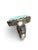 Larimar Large Gemstone Ring Sterling Silver & Gold Vermeil Sz 7 New! For Sale In New York - Image 6 of 7