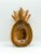 Add a touch of vintage tropical charm to your summer table with this set of 2 hand-carved wooden pineapple bowls, likely...