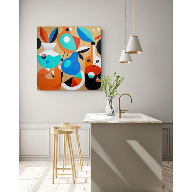 Rubén Sánchez, Mediterranean Sunset II, 2023, Acrylic Painting on Panel For Sale - Image 3 of 10