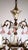 Brass and Porcelain 5-Light Chandelier by Peris Andreu, 1940s For Sale - Image 4 of 16
