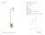 Kelly Wearstler by Visual Comfort Signature Melange 52" Floating Disc Floor Lamp in Antique-Burnished Brass with Alabaster...