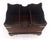 Chocolate Large Chippendale Campaign Style Mahogany Brass Magazine Rack c1970s MINT For Sale - Image 8 of 14