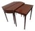 Maximize Your Living Space Without Sacrificing Classic Elegance With This Versatile Antique Sheraton-Style Mahogany Nesting Extension Table. For Sale