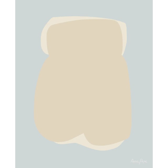 Beige Abstract Acrylic on Canvas Painting "Female" by Anna Pepe For Sale - Image 8 of 8