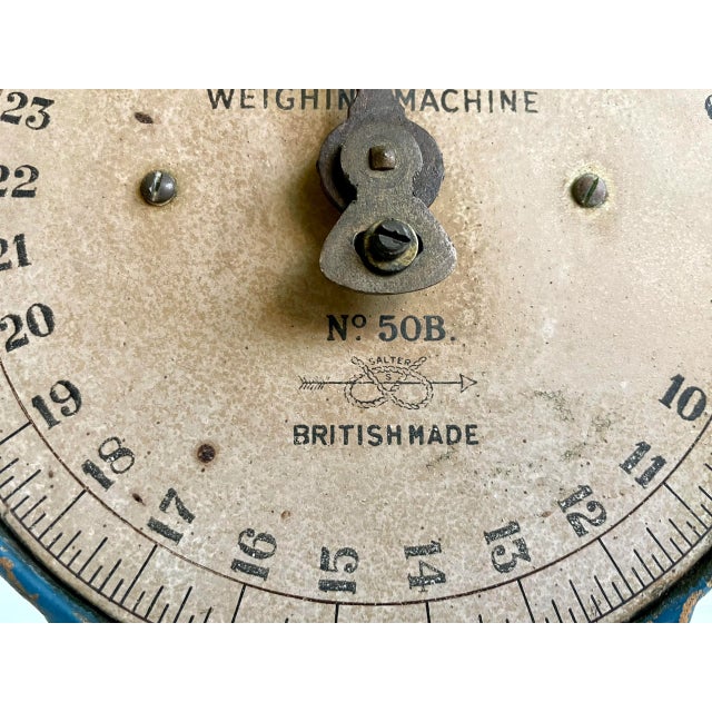 Early 20th Century 1900's English "Boots Infant Weighing Machine" Iron Scale For Sale - Image 5 of 12