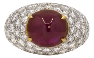Late 20th Century 8.61 Carat Burma Ruby Ring, Size 6