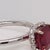1.7Ct Ruby Ring With Earth Mined Diamonds Halo: Solid 14k Gold, Cushion Cut 7mm, Size 6.75 For Sale - Image 14 of 14