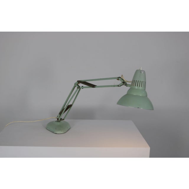 Mid-Century Spring-Balanced Adjustable Desk Lamp from Ledu, Sweden, 1950s For Sale - Image 14 of 18