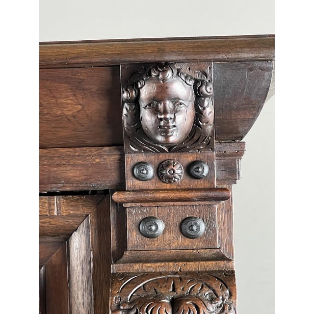 Antique Late 18th Century Renaissance Style Carved Wooden Buffet For Sale - Image 10 of 12