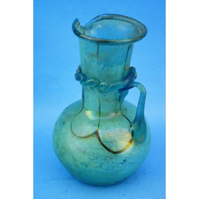Mid-Century Modern Iridescent Scavo Murano Glass Vase Jug attributed to Cenedese / Toso, 1960s For Sale - Image 3 of 18