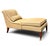 Councill Furniture Neoclassical chaise longue, distinguished by its sculptural silhouette, tailored upholstery, and finely...