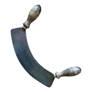 19th Century English Double-Handled Herb Chopper / Mezzaluna, C. 1850–1870