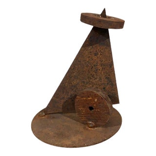 Abstract Steel Sculpture by Artist Simi Dabah, (8” High) See Additional Photos For Sale