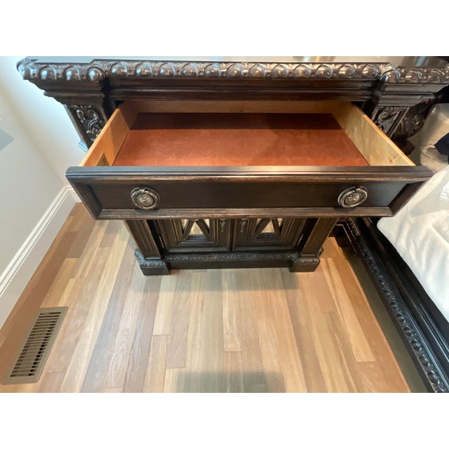 Textile Philippe Langdon Versailles California King Bed & Pulaski Bedside Chests – 3 Pieces For Sale - Image 7 of 9