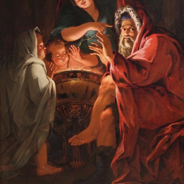 Allegory of Winter, 1750, Oil on Canvas For Sale - Image 4 of 15