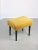 Goldenrod Mid-Century Pouf in Yellow For Sale - Image 8 of 8