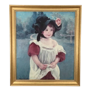 Spring Margot Standing in a Garden by Mary Cassatt Reproduction on Canvas