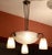 French Art Deco Cubist Ceiling Lamp from Noverdy, 1920s For Sale - Image 3 of 10